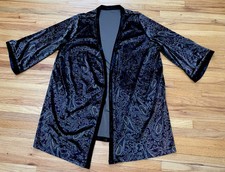 Black Velvet Kimono Robe