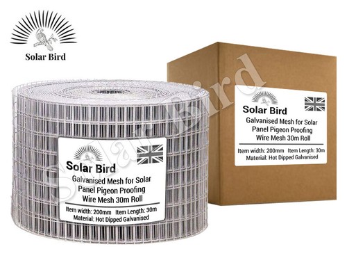30m roll galvanised mesh - mesh, solar