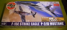 AIRFIX MODEL KIT 1/72 SCALE A50041 F-15E STRIKE EAGLE P-51D MUSTANG