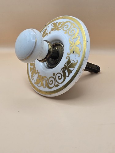 Vintage ceramic door bell - bell, pull