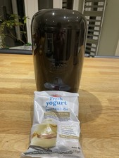 Easiyo Black Yogurt Maker with Vanilla Flavour Starter Pack 1kg