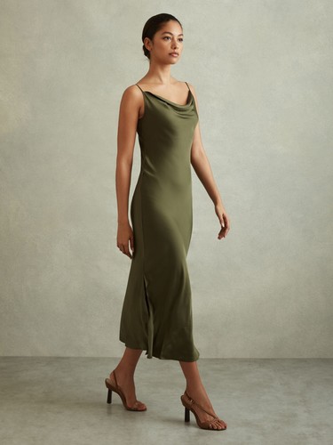Reiss womens satin dress - reiss,