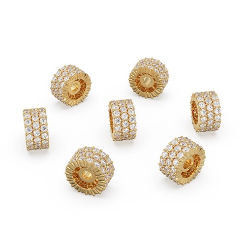 Row diamond eternity wheel - 3-row,
