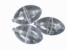 3 x MEDIUM CLEAR OVAL IN-LINE