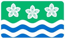 2 X CUMBRIA EMBLEM FLAG VINYL