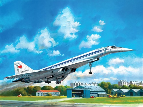 Icm 144 tupolev 144d soviet - icm,