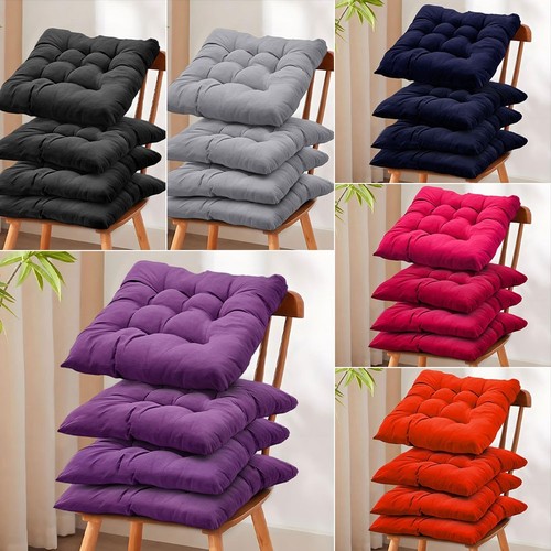 Chair seat pad cushions tie - 4x,