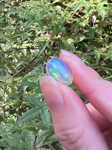Opal precious white rainbow - white,