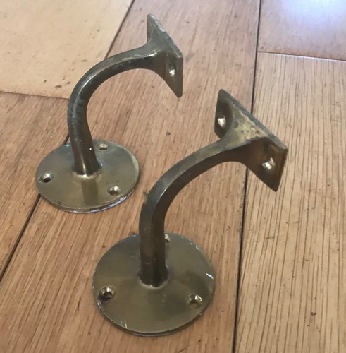 Vintage brass hand rail - vintage,