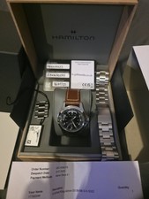 Hamilton Khaki Field Men's Black Watch with Brown Leather Band - H64455533