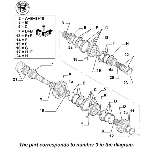 Genuine alfa romeo - romeo, gearbox