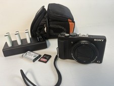 Sony Cyber-Shot DSC HX60V Black 20.4MP Digital Camera w/case -near mint