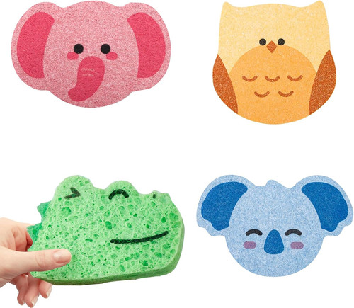 Baby bath sponges - 4,