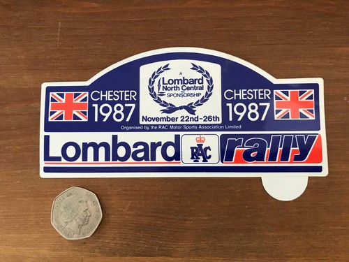 Lombard rac rally sticker - lombard,