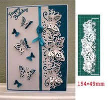 Metal Cutting Dies Lace Butterfly Border Craft Scrapbook Card Template Stencil