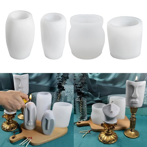 Human face candle molds - face,