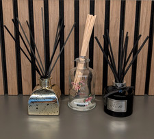 Set of 3 Home Fragrance Reed Diffuser Set Empty Bottles 120ml / 200ml / 100ml