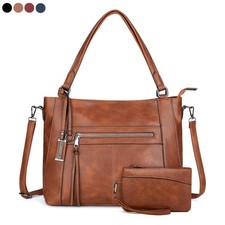 2 in 1 Women Tote Hobo Handbag