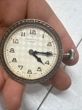 Vtg Sandoz Vuille 8 Day Swiss