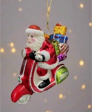 Glass Santa Claus on a