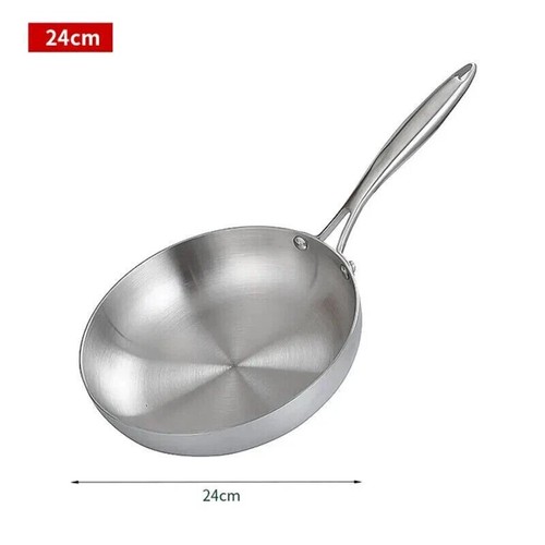 Stainless steel frying pan - steel,