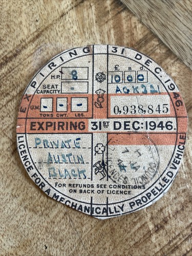 Vintage old tax - vintage, disc