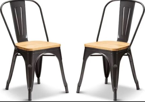 Gun metal oak wood seat - oak,