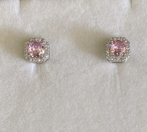 Square diamante earrings - diamante,