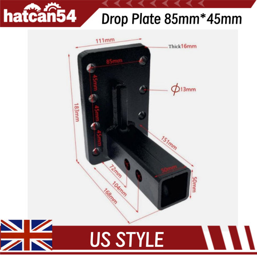Universal receiver hitch tow - universal,