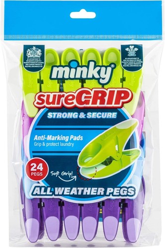 Minky suregrip pegs - minky, assorted
