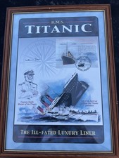 COLLECTIBLE AUTOGRAPHS - MILLVINA DEAN - /Signed 'RMS Titanic' Framed Print