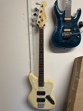 Elektrasonik Vegas Four Vintage Cream Bass Guitar Made In Japan 90s By Antoria