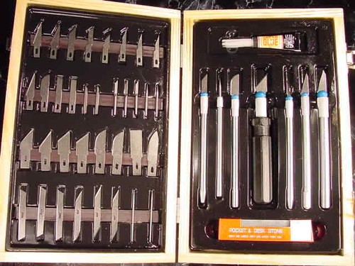 48pc hobby knife set with - hobby,