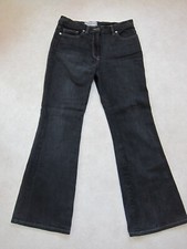 Ladies Next Petite Bootcut Denim Jeans- Black- 10 - Waist 29" - Used 