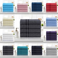 4 X Large Bath Towels 100% Egyptian Cotton Soft Hotel Big Jumbo Towel Set 500GSM