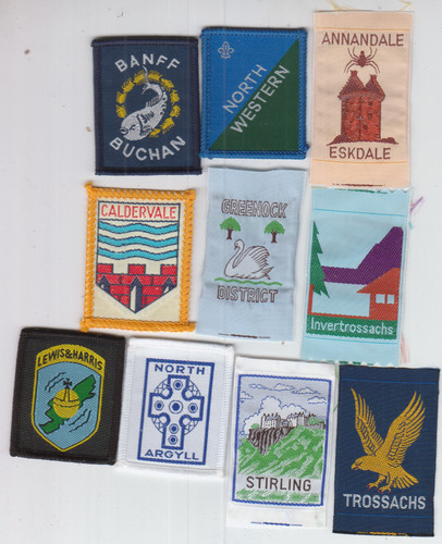 Boy scout badges - boy, from