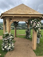 Hexagonal Oak frame gazebo
