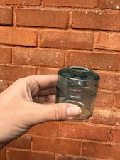 Blue Glass Tea Light & Candle