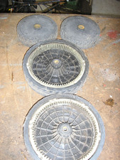 Macallister MLMPS005P46 lawnmower set of 4 wheels. 195mm 265mm