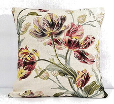 Handmade Cushion Cover - Laura Ashley Original Gosford Cranberry on  Both Sides