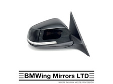 BMW 3 F30 F31 O/S RIGHT DRIVER SIDE WING MIRROR 6 PIN BLACK / SE SPORT LUXURY