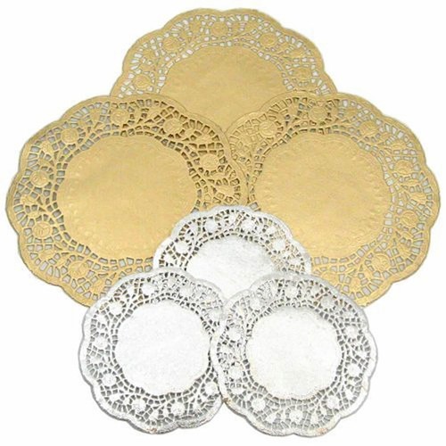Doileys metallic gold silver - doileys,