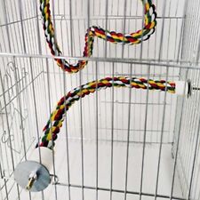 Pet Bird Parrot Cotton Accessories Rope Perches Cage Comfy Perch Bungee Fun Toys