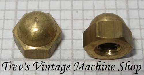 3ba dome nuts brass acorn - nuts,