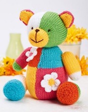 patchwork teddy bear toy
