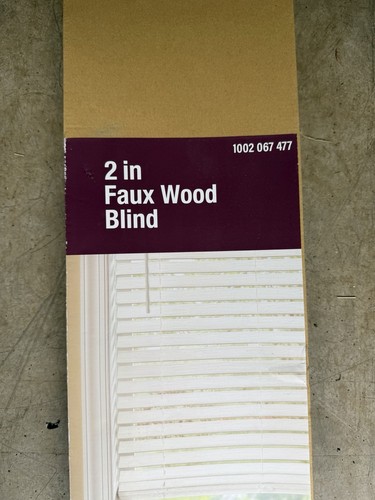 Inch faux wood blind 30in - 30in, w