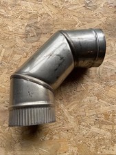 Solid Stainless Steel 5 Inch Flue Pipe Right Angle