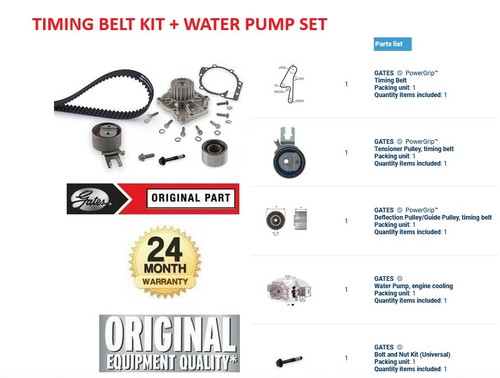 Gates water pump timing belt - gates, &