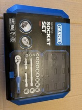 Draper 16359 3/8" Drive Metric 6 Point Socket Set 8-22mm 18 Piece