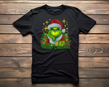 Merry Christmas Grinch Xmas T-Shirt  Funny Christmas Tee Shirt Grinchmas Unisex